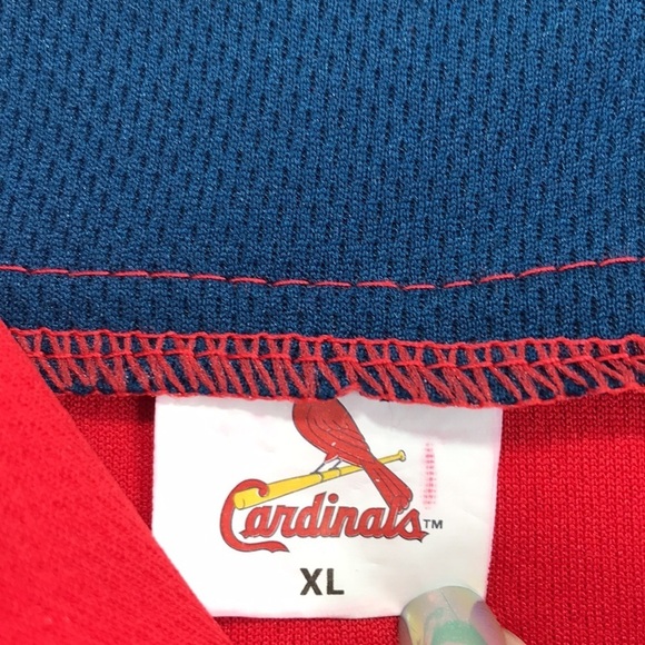 ST. LOUIS CARDINALS Jersey shirt red XL COCA COLA Schnucks PROMO - Picture 5 of 9